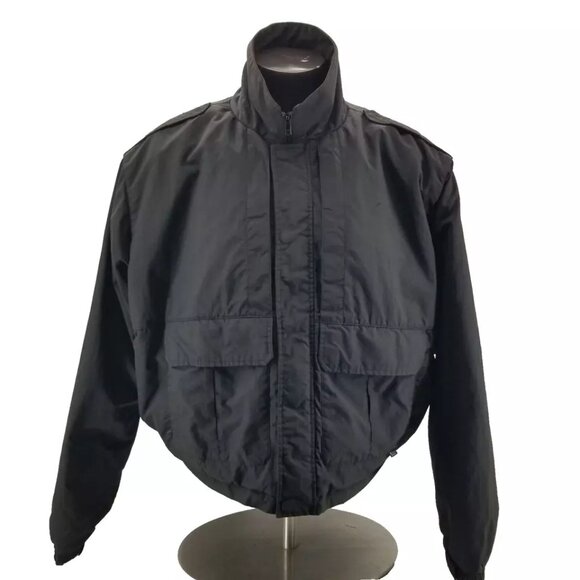 5.11 Black Tactical Jacket Coat Tac Double Duty #48096 Removable Zip Liner 3XL